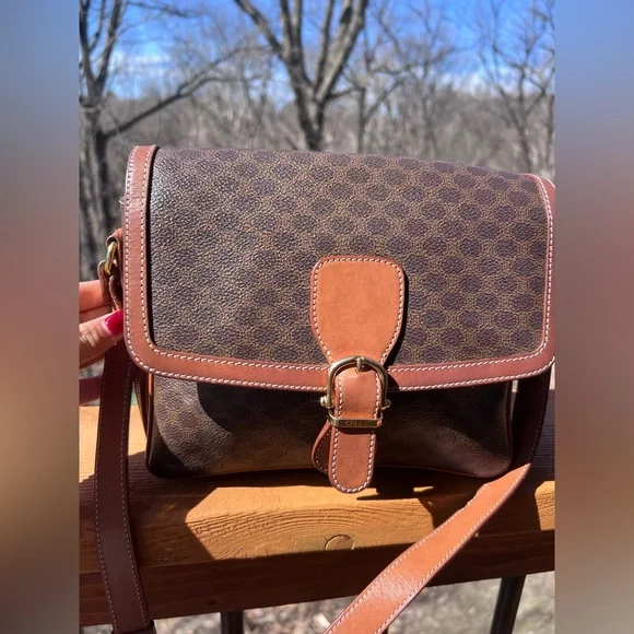 CELINE Vintage Macadam Crossbody Bag - Picture 10 of 15